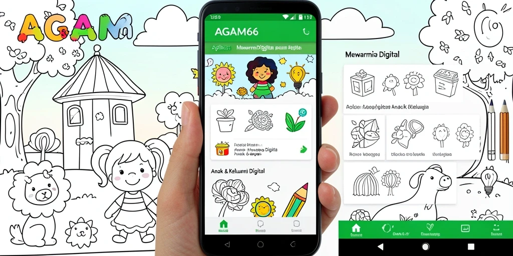 Tampilan antarmuka AGAM66 yang interaktif dan ramah anak.