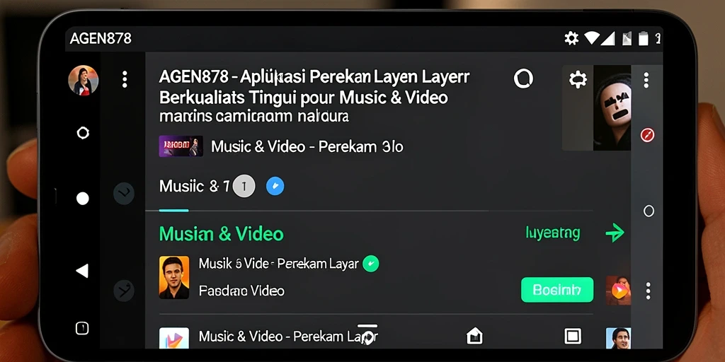 Antarmuka AGEN878 yang sederhana untuk merekam layar.