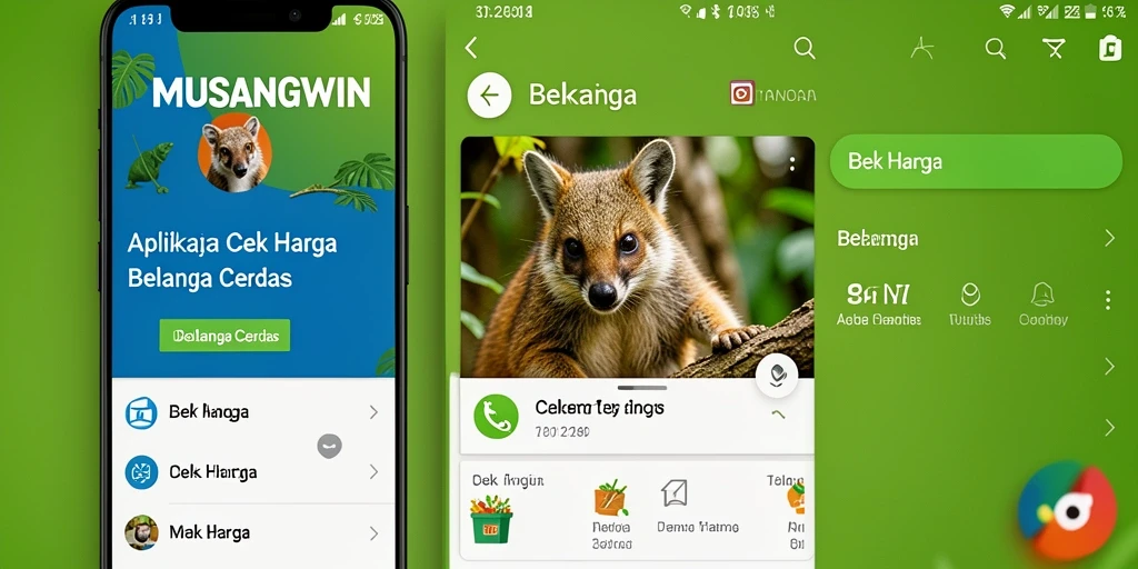 Antarmuka MUSANGWIN yang sederhana dan fungsional untuk cek harga.