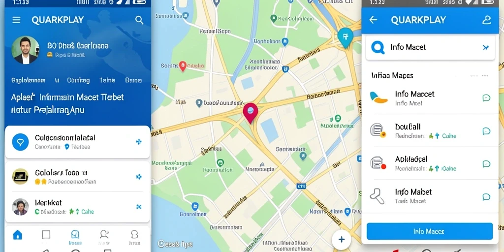 Tampilan antarmuka QUARKPLAY yang informatif dan mudah digunakan.